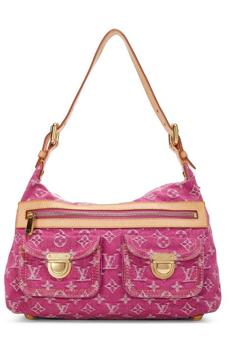 lv pink and blue bag|louis vuitton pink denim bag.